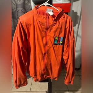 Old school adidas red jacket